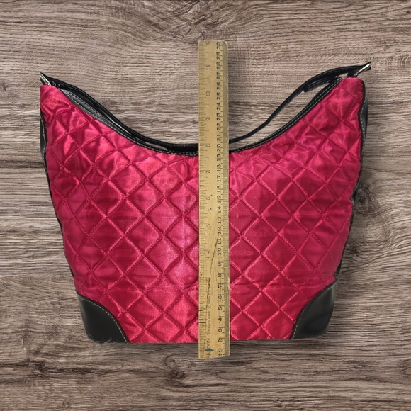 🏈 Game Day Ready! LA Rams Quilted Pink Shoulder Bag 🏈"game day" accessory - Picture 4 of 6